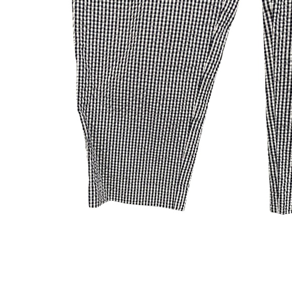 Ann Taylor Factory Gingham Cropped Pants Black White Career Casual‎ Women's 10 - Picture 6 of 11